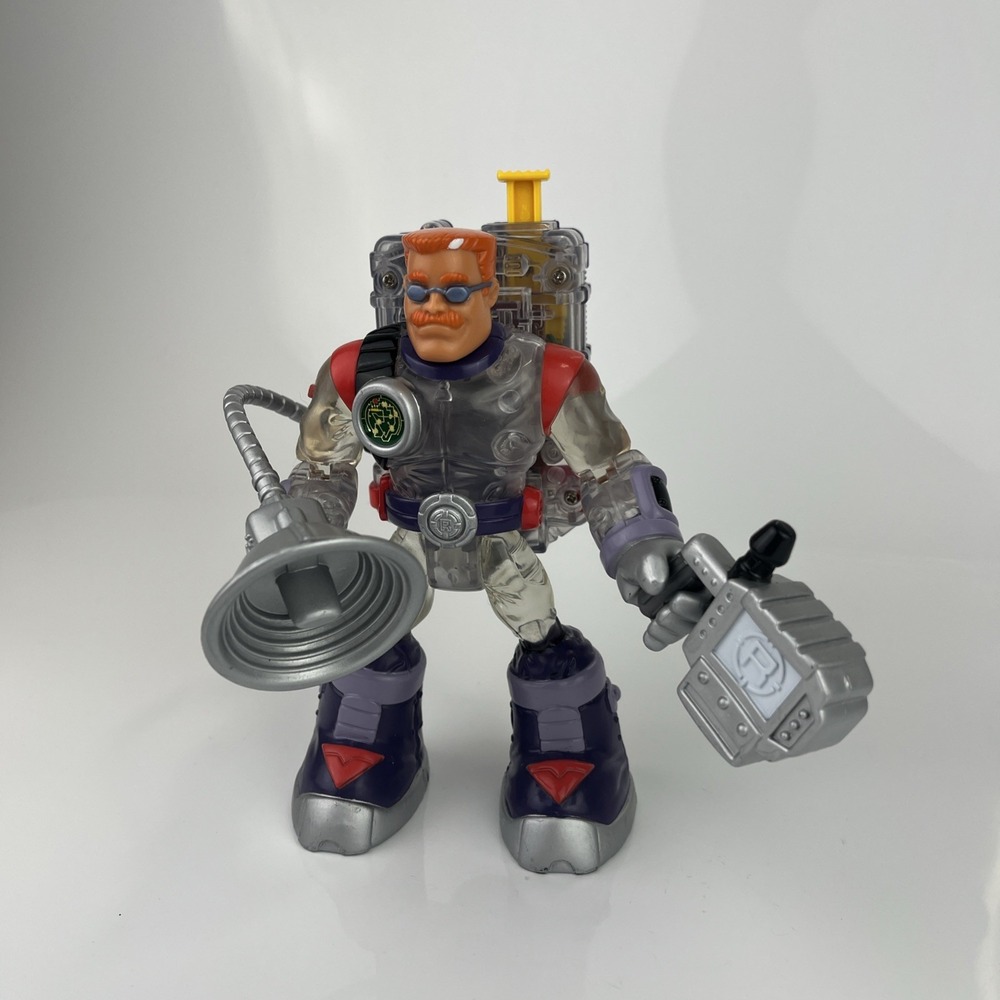 Fisher Price Rescue‎ Heroes Warren Waters Voice Tech With Backpack Vintage WORKS